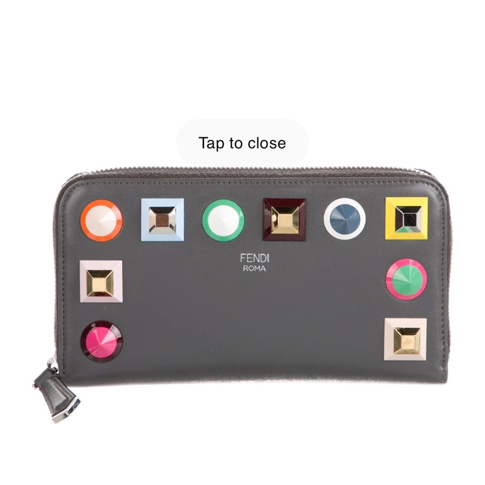 Rainbow Fendi continental wallet. Authentic.